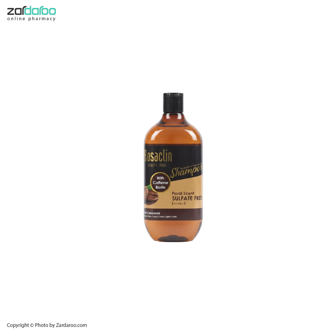 شامپو پیشگیری از ریزش مو حاوی کافئین و بیوتین مخصوص آقایان رزاکلین Rosaclin 5 شامپو پیشگیری از ریزش مو حاوی کافئین و بیوتین مخصوص آقایان رزاکلین Rosaclin