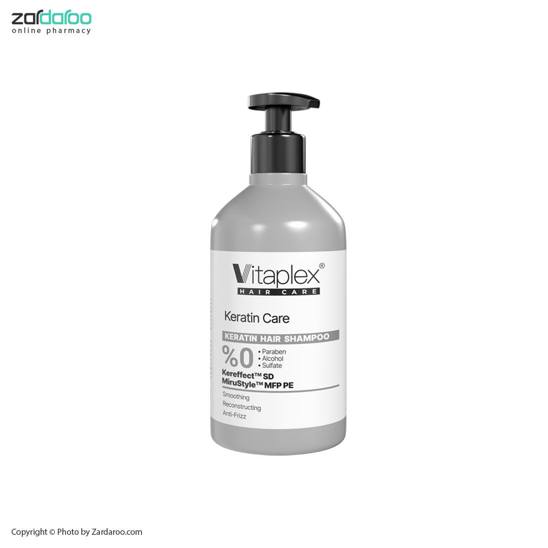 شامپو مناسب موهای کراتینه 500میلی لیتر ویتاپلکس Vitaplex 8 شامپو مناسب موهای کراتینه 500میلی لیتر ویتاپلکس Vitaplex