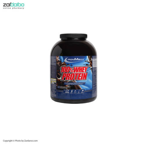30 پودر وی پروتئین100 با طعم شکلات تلخ 2000گرمی آیرون مکس Iron Max