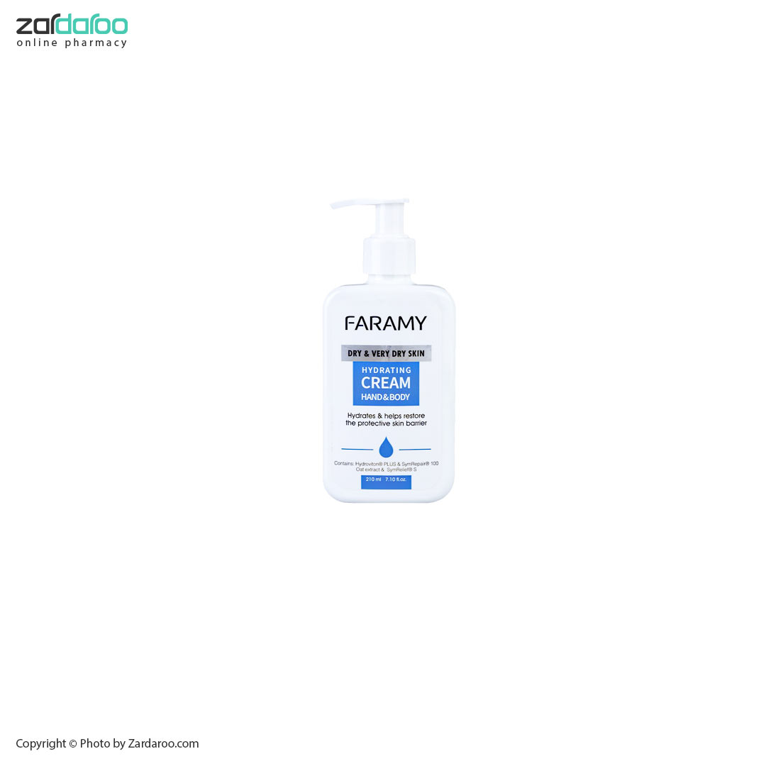 کرم مرطوب کننده دست و بدن مناسب پوستهای بسیار خشک فارامای Faramy 4 کرم مرطوب کننده دست و بدن مناسب پوستهای بسیار خشک فارامای Faramy